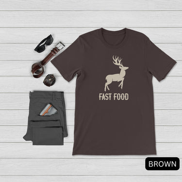 Unisex Fast Food Hunting Tshirt for Men